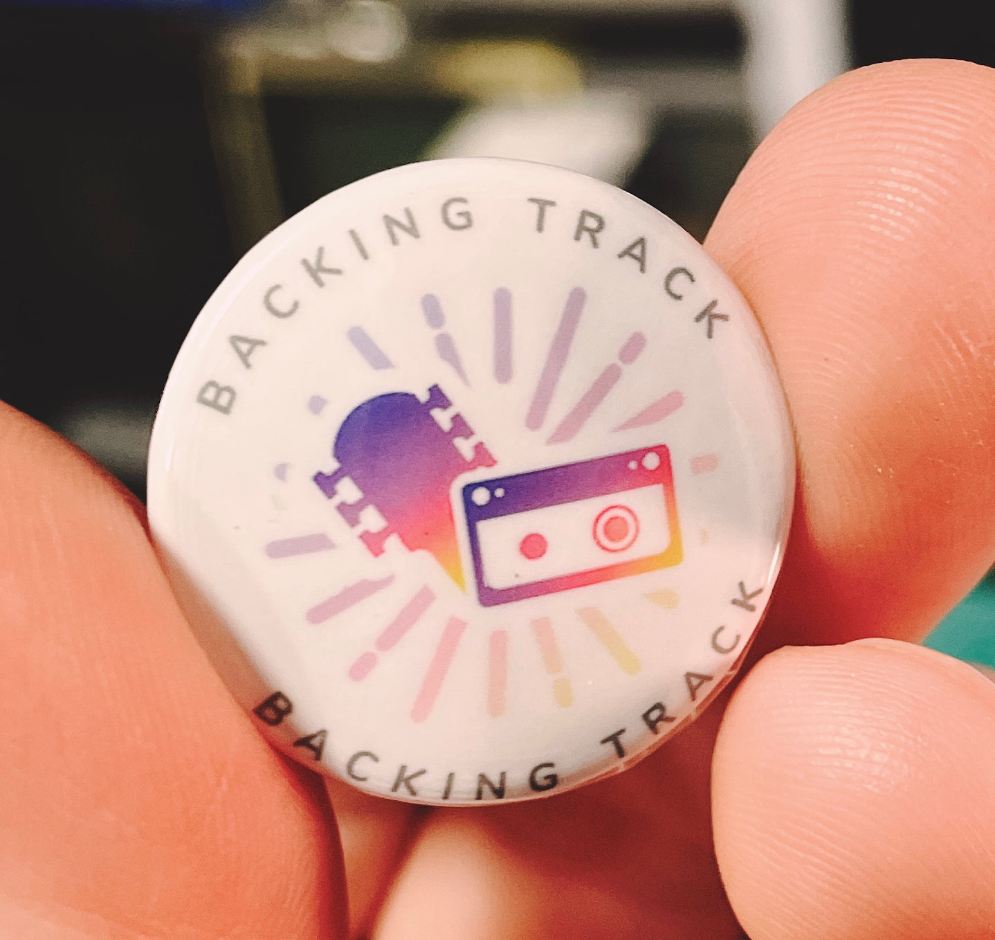 Backing Track Button Pin Bundle (4)