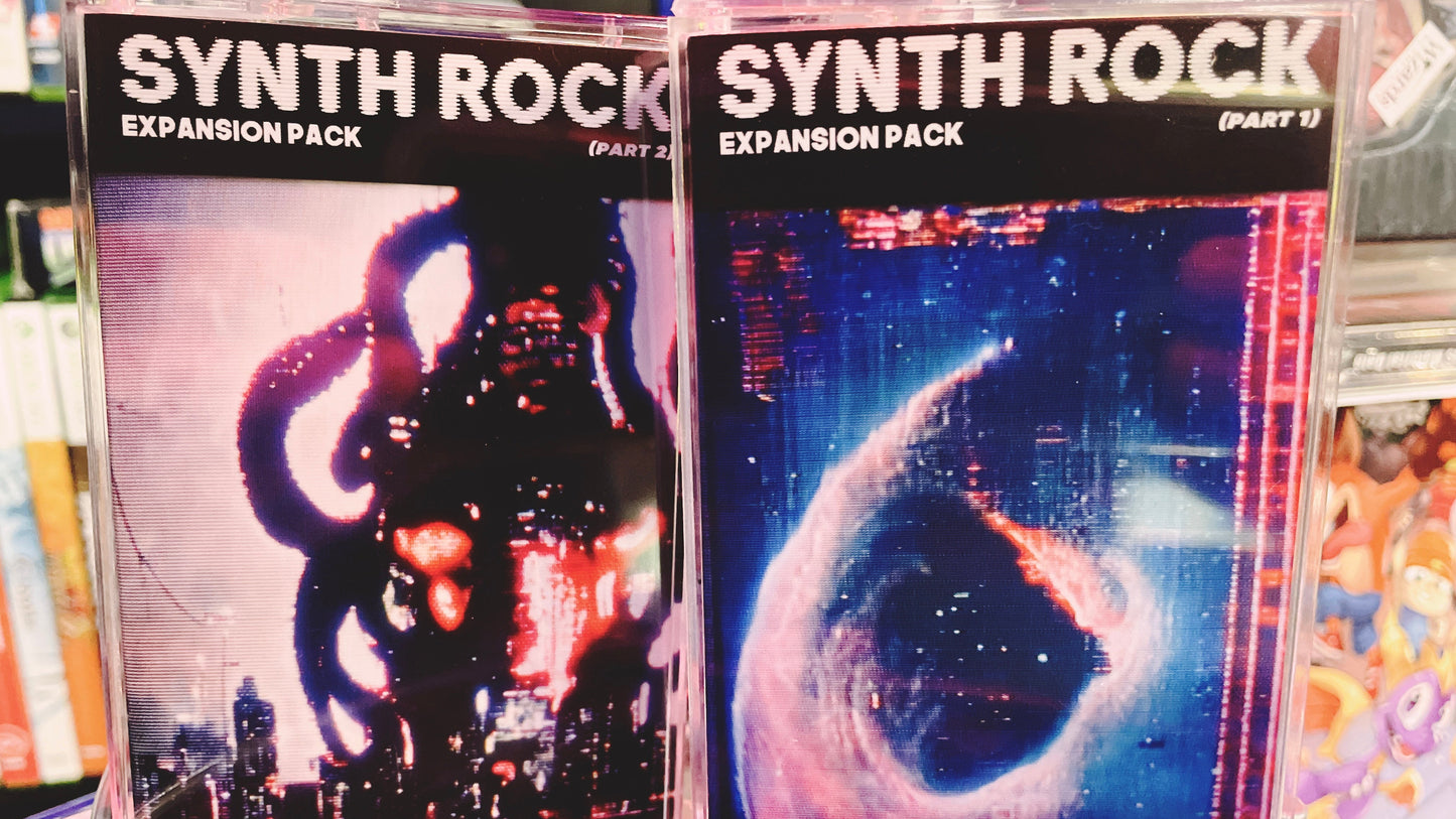Synth Rock Expansion Pack (Vol. 1+2) Cassette Tape USB Dual Pack - Backing Track Bootlegs