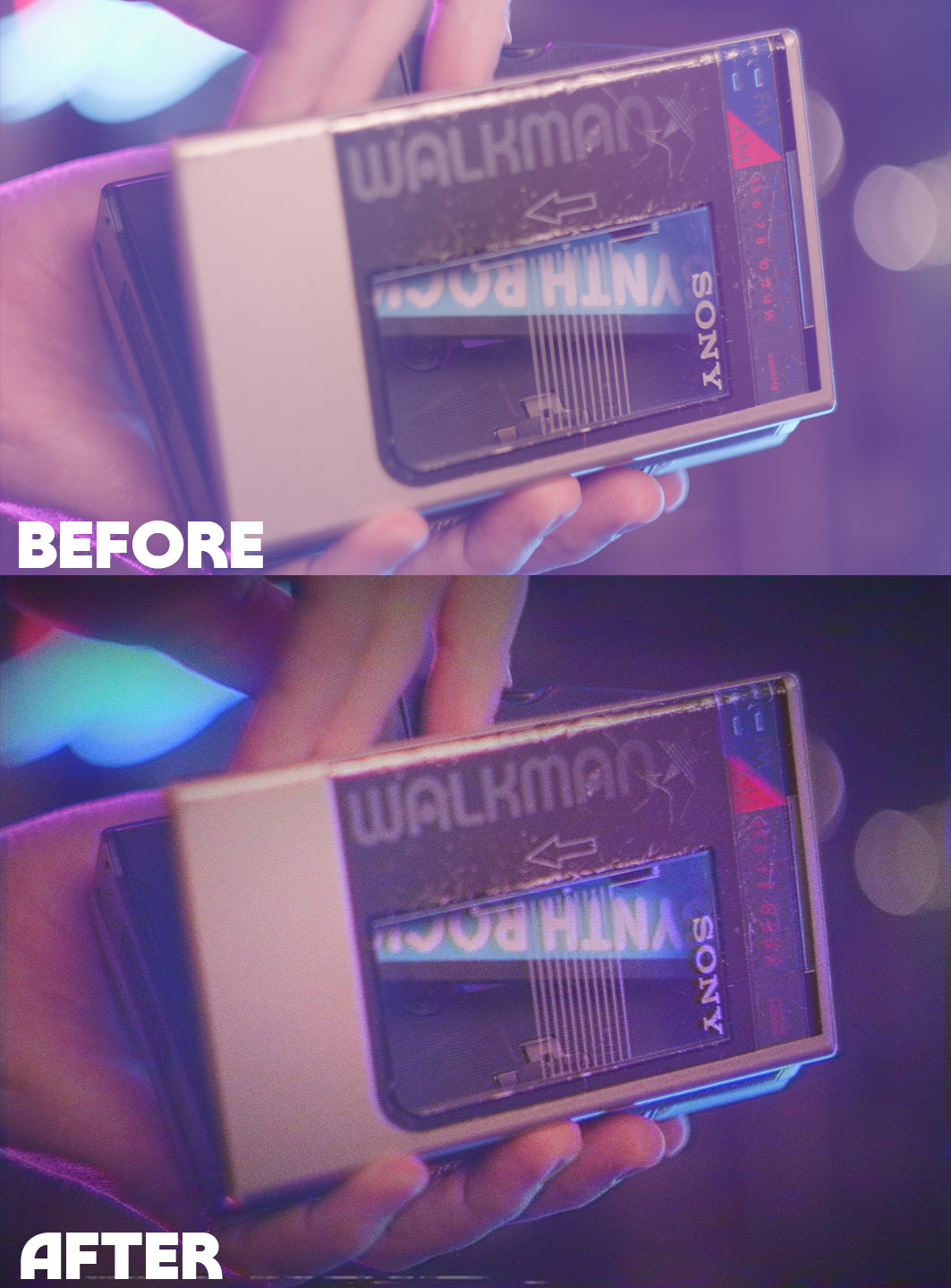 Grain Fonda - Authentic VHS PowerGrade, LUTs and Overlays