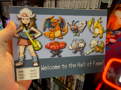 Pokemon "Hall of Fame" Team Plaque