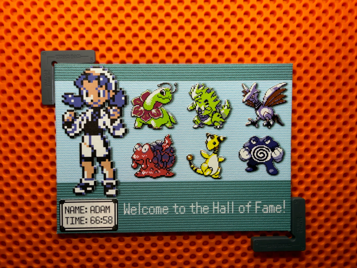Pokemon "Hall of Fame" Team Plaque