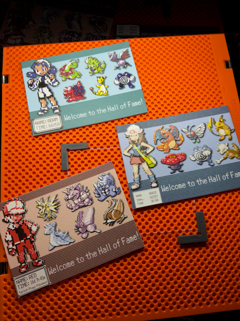 Pokemon "Hall of Fame" Team Plaque