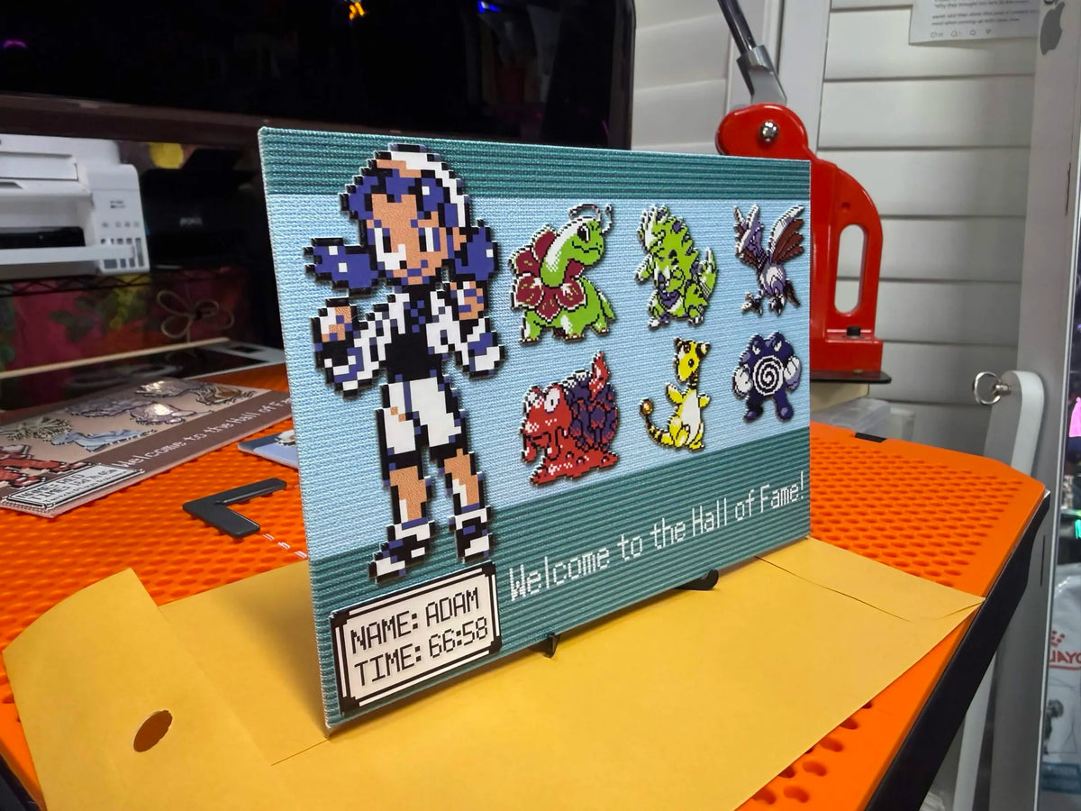 Pokemon "Hall of Fame" Team Plaque