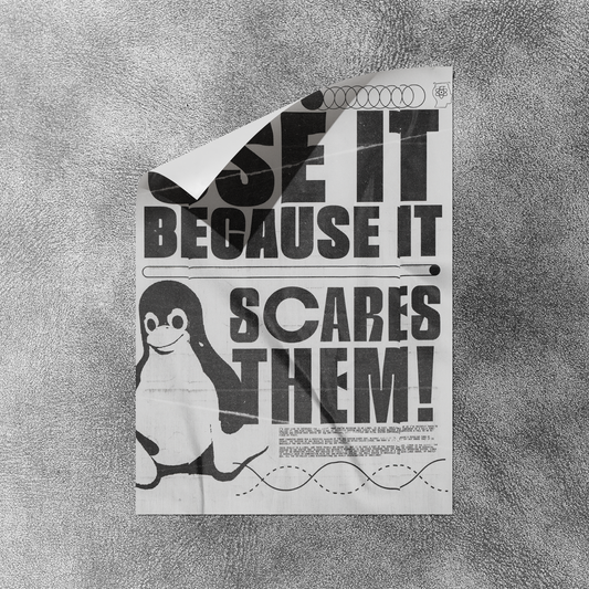 "Use it / Scare them" Linux Poster Print
